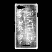 Coque Sony Xpéria E3 Triathlon en noir et blanc 25
