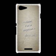 Coque Sony Xpéria E3 Aimer Sepia Citation Oscar Wilde