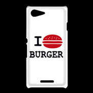 Coque Sony Xpéria E3 I love Burger