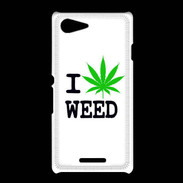 Coque Sony Xpéria E3 I love Weed