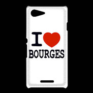 Coque Sony Xpéria E3 I love Bourges
