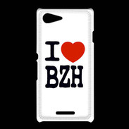 Coque Sony Xpéria E3 I love BZH