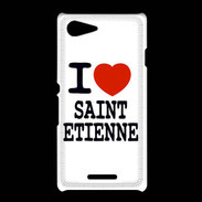 Coque Sony Xpéria E3 I love Saint Etienne