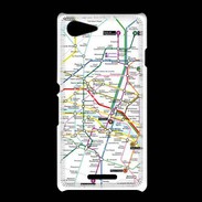 Coque Sony Xpéria E3 Plan de métro de Paris