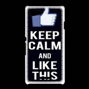 Coque Sony Xpéria E3 Keep Calm Like This Noir