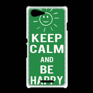 Coque Sony Xpéria E3 Keep Calm Be Happy Vert