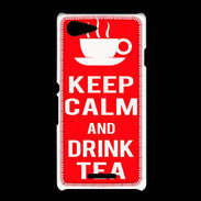 Coque Sony Xpéria E3 Keep Calm Drink Tea Rouge