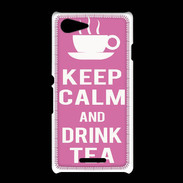 Coque Sony Xpéria E3 Keep Calm Drink Tea Rose