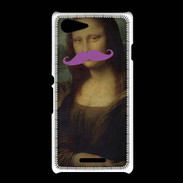 Coque Sony Xpéria E3 Moustache Mona Lisa