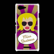 Coque Sony Xpéria E3 Miss business Blonde