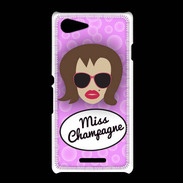 Coque Sony Xpéria E3 Miss Champagne Chatain