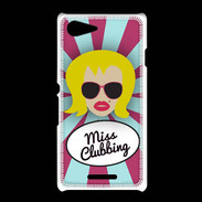 Coque Sony Xpéria E3 Miss Clubbing Blonde