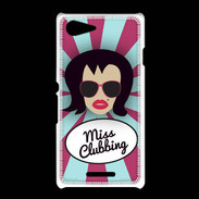 Coque Sony Xpéria E3 Miss Clubbing Brune