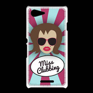 Coque Sony Xpéria E3 Miss Clubbing Chatain