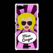 Coque Sony Xpéria E3 Miss Cougar Blonde