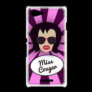 Coque Sony Xpéria E3 Miss Cougar Brune