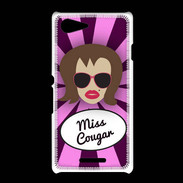 Coque Sony Xpéria E3 Miss Cougar Chatain