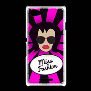 Coque Sony Xpéria E3 Miss Fashion Brune