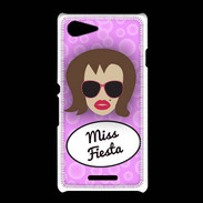 Coque Sony Xpéria E3 Miss Fiesta Chatain