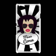 Coque Sony Xpéria E3 Miss Corse Brune