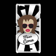 Coque Sony Xpéria E3 Miss Corse Chatain