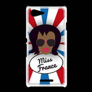 Coque Sony Xpéria E3 Miss France Black