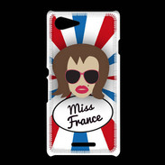 Coque Sony Xpéria E3 Miss France Chatain