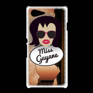 Coque Sony Xpéria E3 Miss Guyane Brune