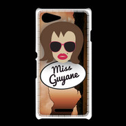 Coque Sony Xpéria E3 Miss Guyane Chatain