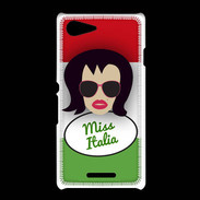 Coque Sony Xpéria E3 Miss Italie Brune