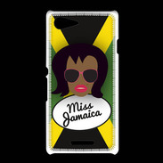 Coque Sony Xpéria E3 Miss Jamaica Black