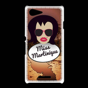Coque Sony Xpéria E3 Miss Martinique Brune