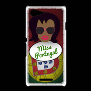 Coque Sony Xpéria E3 Miss Portugal Black