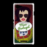Coque Sony Xpéria E3 Miss Portugal Brune