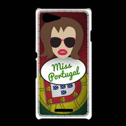 Coque Sony Xpéria E3 Miss Portugal Chatain