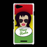 Coque Sony Xpéria E3 Miss Rasta Brune