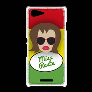 Coque Sony Xpéria E3 Miss Rasta Chatain
