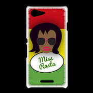 Coque Sony Xpéria E3 Miss Rasta Black