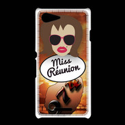 Coque Sony Xpéria E3 Miss Réunion Chatain