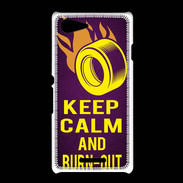 Coque Sony Xpéria E3 Keep Calm and Burn Out violet