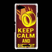 Coque Sony Xpéria E3 Keep Calm and Burn Out Rouge