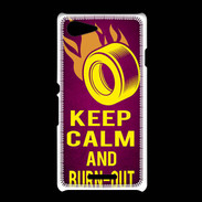 Coque Sony Xpéria E3 Keep Calm and Burn Out Rose