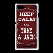 Coque Sony Xpéria E3 Keep Calm and Take Jack Rouge