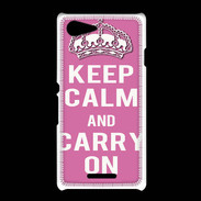 Coque Sony Xpéria E3 Keep Calm and Carry on Rose