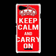 Coque Sony Xpéria E3 Keep Calm and Carry on Rouge