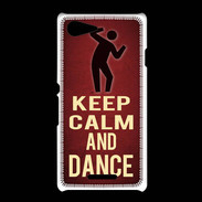 Coque Sony Xpéria E3 Keep Calm and Dance Rouge