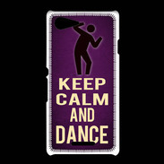 Coque Sony Xpéria E3 Keep Calm and Dance Violet