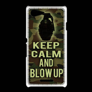 Coque Sony Xpéria E3 Keep Calm and Grenade Camouflage