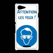 Coque Sony Xpéria E3 Attention les yeux PR