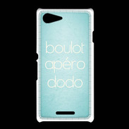 Coque Sony Xpéria E3 Boulot Apéro Dodo Turquoise ZG